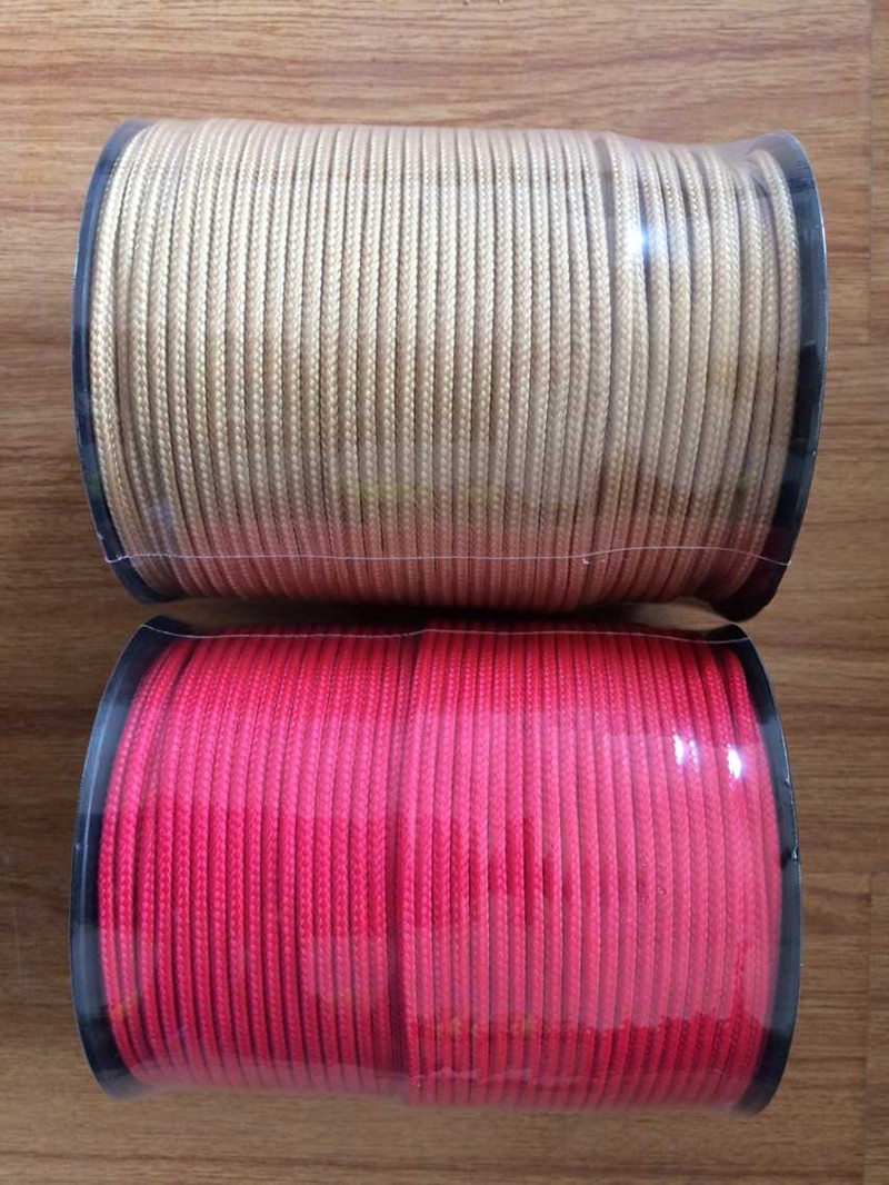 Brown Braided 16 Strand Polyester Rope 6mm*100m hot sale