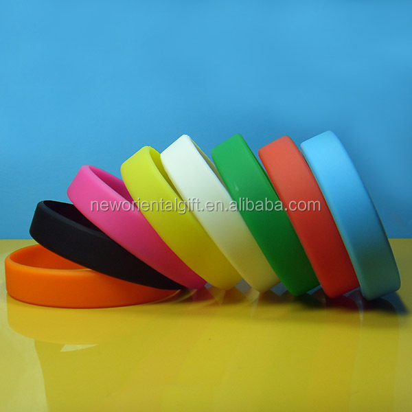 Mix solid colors wristbands , custom colors blank bracelet