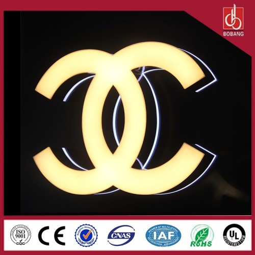 Shanghai Acrylic Face Metal Frame Alphabet Letter Advertising Sign