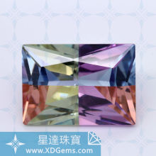 Multicolor cz Gemstone Bead