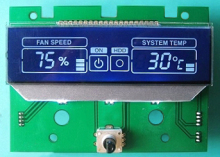 Fan speed controller for computer case