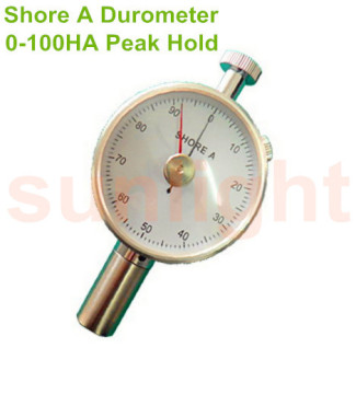 Analog Shore A Hardness Meter, General Rubber/Peak Hold 0-100HA Shore A