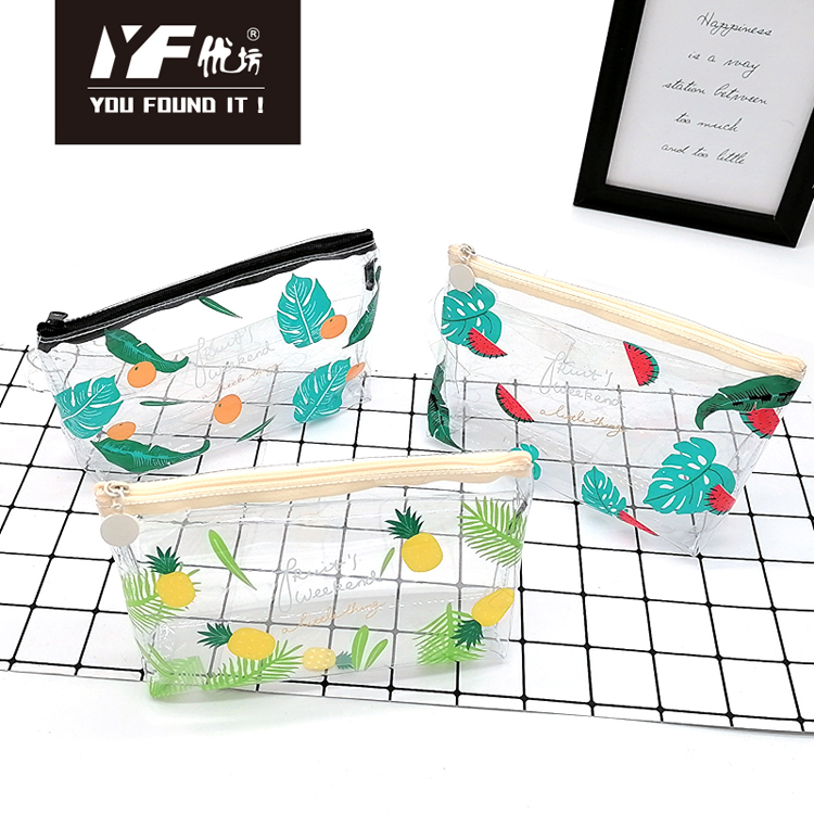 Tropical style PVC cosmetic bag