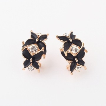 Fashion iris boutique real butterfly wings earrings