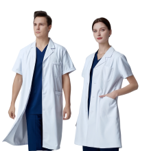 White Unisex Doctor Coat & Customizable Nurse Overalls - OEM Model