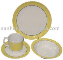 16pcs round melamine dinner set