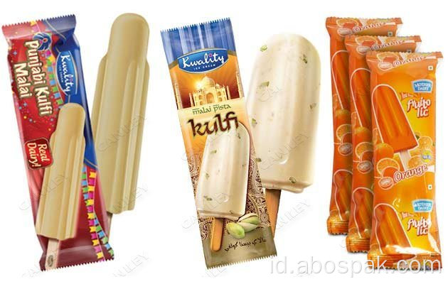 Mesin Kemasan Bantal Es Krim Lolly Bag Otomatis