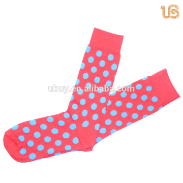 Men's red dots happy sock