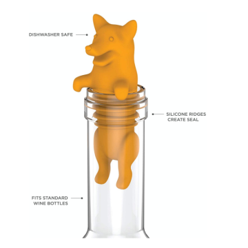 Selladores de tapones de silicona animal de corcho personalizados