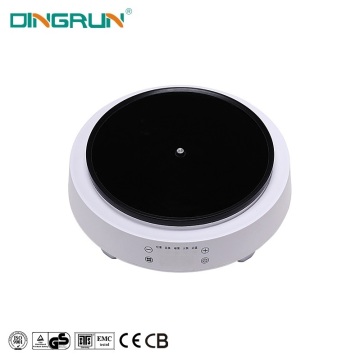 Portable 2000W Induction Cooktop for Tea - Household Round White Induction Cooker
