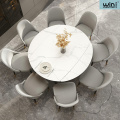  Modern Expandable Round Dining Table Set