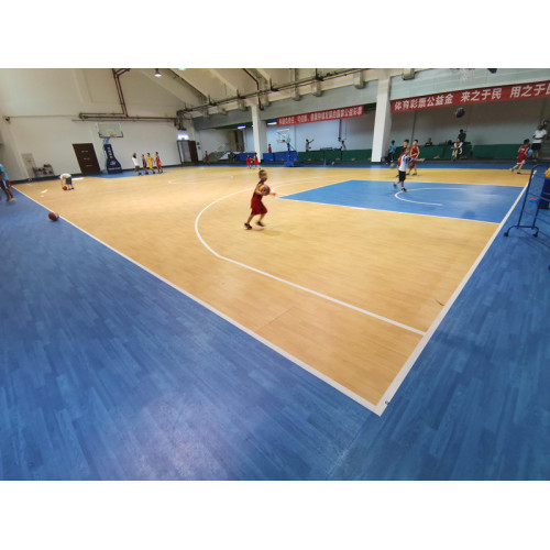 Mat de courts de sport de basket-ball en PVC intérieur