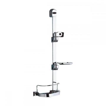 Multi-function Sliding Shower Bar With Shower Shelf