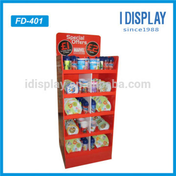 Cosmetics display shelf POP advertising cardboard display stand racks