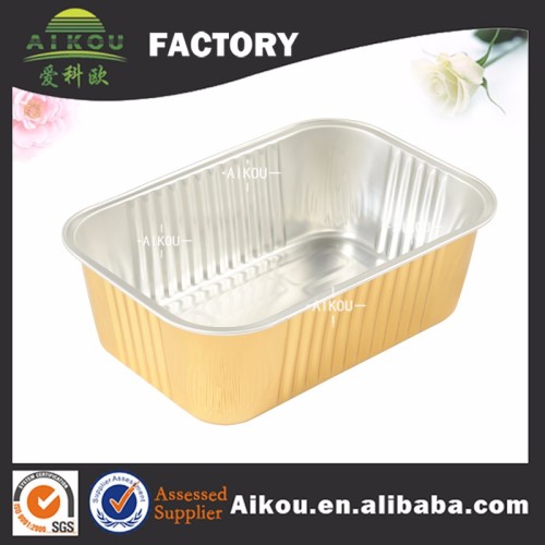 Latest 1000ml smoothwall aluminum foil food container for frozen meal