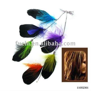 Cheap Hair Extensions with Feather