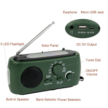 factory direct sales logo printing solar and usb powered fm/mw/sw short wave radio