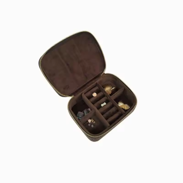 Hot Sale Portable Jewelry Storage Case - Small Canvas Travel Jewelry Boxes