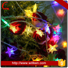 Chrismas wedding star string lights with hanging socket