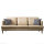 3-Piece Corner Sectional Sofá Sofá Chaise Otomano