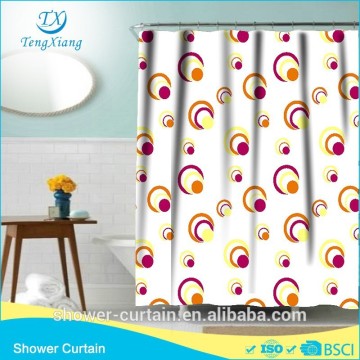 Polyester Fabric Shower Curtain Red Eye Printed Curtain