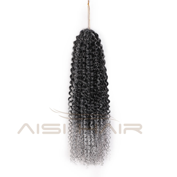 Aisi Hair Afro Curly Multi Ombre Color Synthetic Marly Braiding Hair Extensions Crochet Hairpiece Braids For Black Women