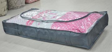 grey underbed quilt storage bag