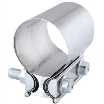 2.0 Butt Joint Stainless Steel Exhaust Pipe Clamp