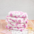 Leopard printed hair drying towels microfiber