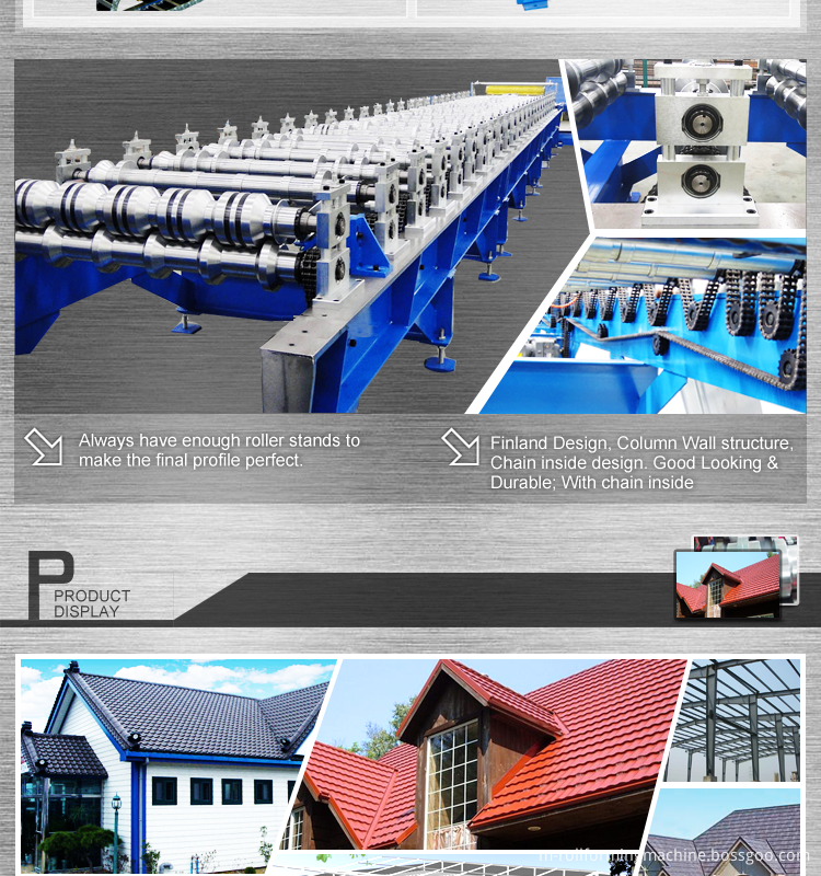 Trapezoidal sheet roofing rolling forming machine 