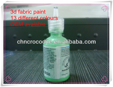 permanent paint for clothes, fabric paint, 3d paint, 13 different colors