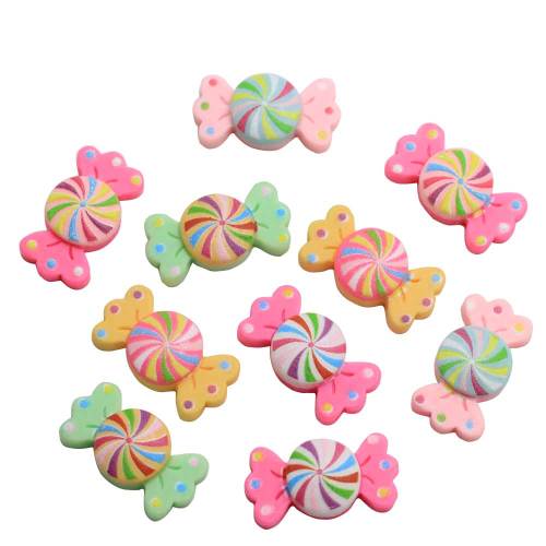 Fancy Resin Lollipop Handmade Flatback Bowknot Candy Decoration Diy Scrapbooking Making Jewelry Accessories Craft