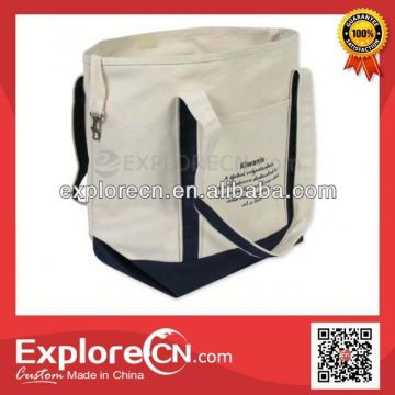 Large Cotton Shopping Bag With Zipper