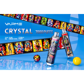 Все ароматы Vapme Crystal 7000 Puffs Оптовая цена