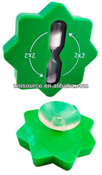 Unique hour glass sand timer with suction