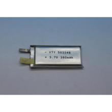 3.7V 380mAh rechargeable Lithium ion  battery