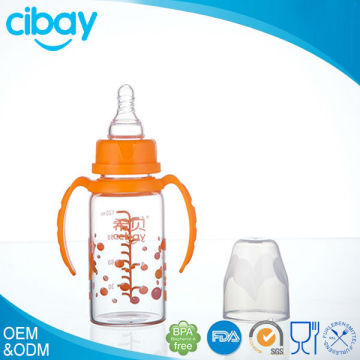 China goods wholesale for baby use glass feeding bottle