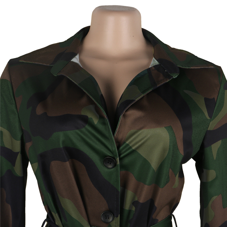 C6244 winter jackets women coats plus size jacket camouflage jacket army