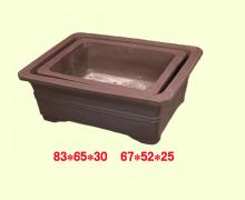 Purple Clay Decorative Beautiful Square Bonsai Pots