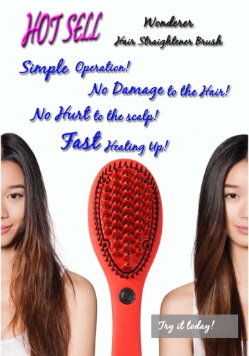 Newest Top Quality  Hair Straightening Brush