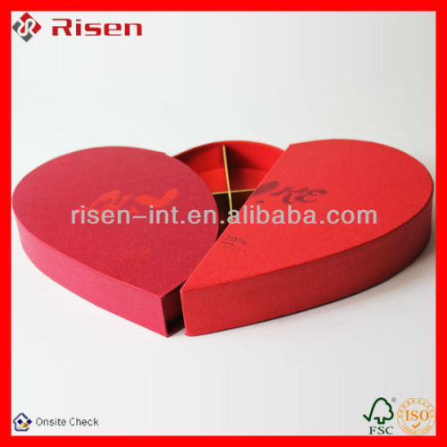 heart-shape chocolate Paper Packing Box