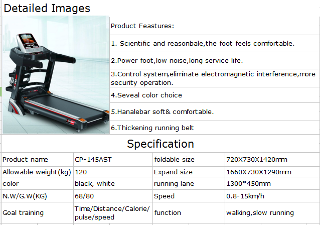 Ciapo LCD or TFT Display Techno Life Homeuse Use Motorized Treadmill