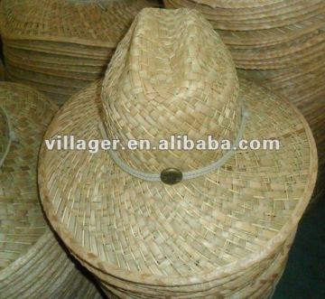cattail and rush straw hat