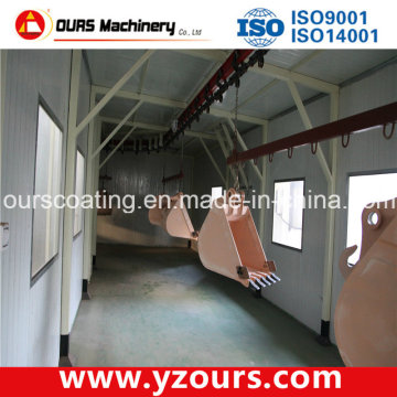 Automatic Powder Coating Booth with Spray Guns