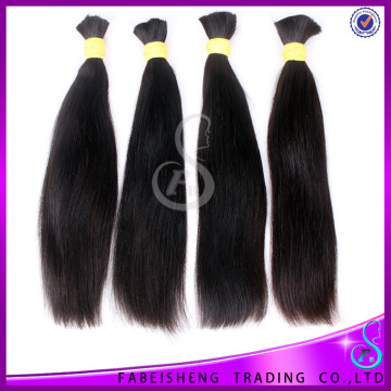 Top Grade Hair Bulk AAAAA Quality human hair mixed synthetic fiber hair weaving