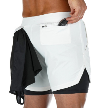 Amadoda amafutshane angenamikhono yeGym Workout Shorts