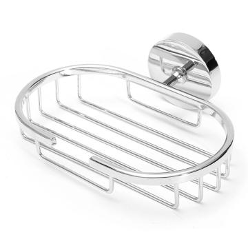 Stainless Steel Wall Mounted Soap Holder Chrome Finish Round Bottom Net Soap dish Bathroom soap basket