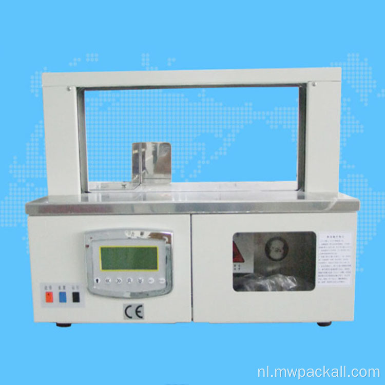 Table top papier tape banding machine / doos doos schrootbandje machine