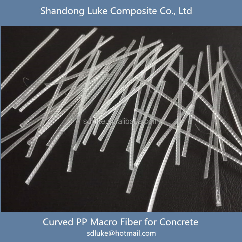 Plastic PP Embossed Macro Fiber For Concrete Reinforced