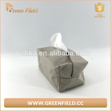 Water resistant kraft paper tissue case,whosale grey kraft paper tissue case